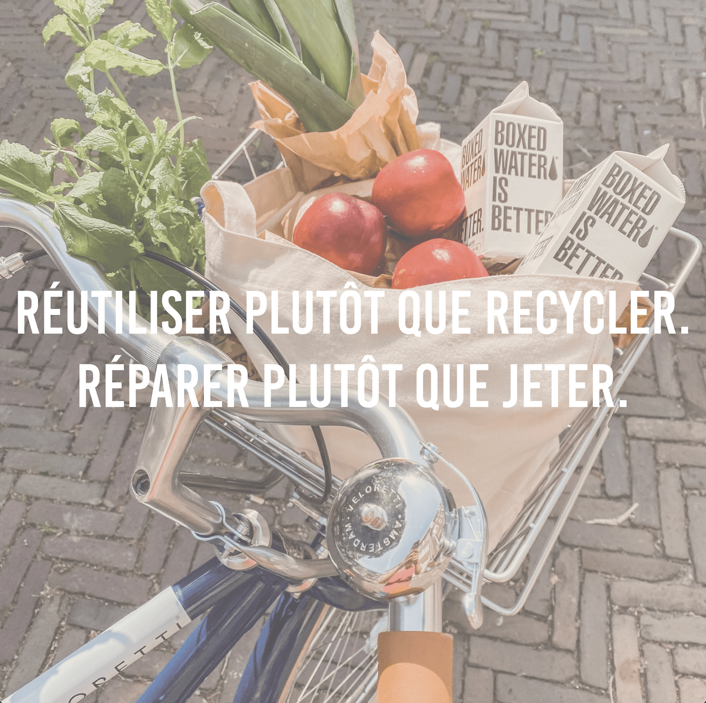 Réutiliser plutôt que recycler. Réparer plutôt que jeter.